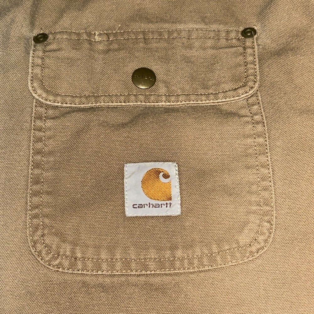 Carhartt Rugged Flex Shirt Jacket Men's XL Tan Canvas Exterior / Flannel Lining - Picture 4 of 10